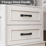 2 Piece Charging Nightstand, White, view 8