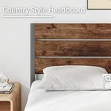 Full Metal Bed Frame with Storage, Brown, view 5