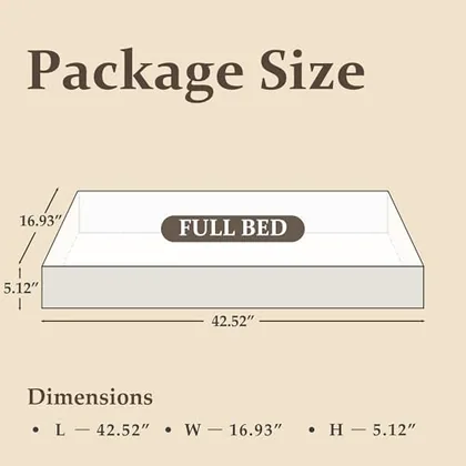 Full Metal Bed Frame with Storage, Brown